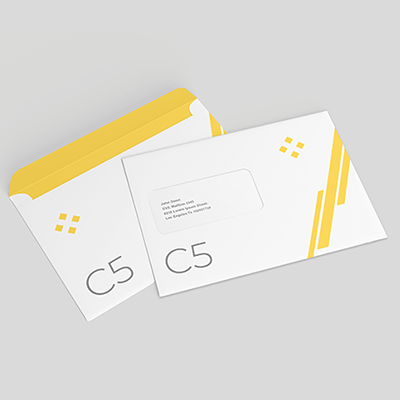 Briefumschlag C5 mit und ohne Fenster online mit Logo bedrucken