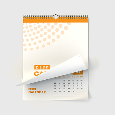 Kalender mit Spiralbindung oder Wire-O-Bindung individuell mit Logo bedrucken
