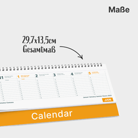 Tischkalender mit Logo